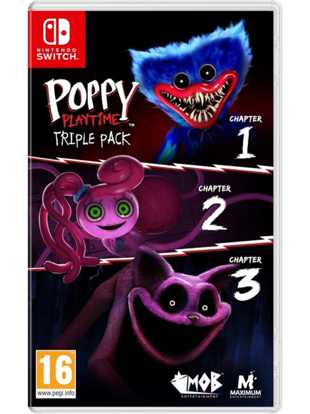 Triple Pack Poppy Playtime - Compatible with Nintendo Switch UK PAL - Fun Games!